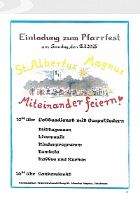Plakat Pfarrfest AM
