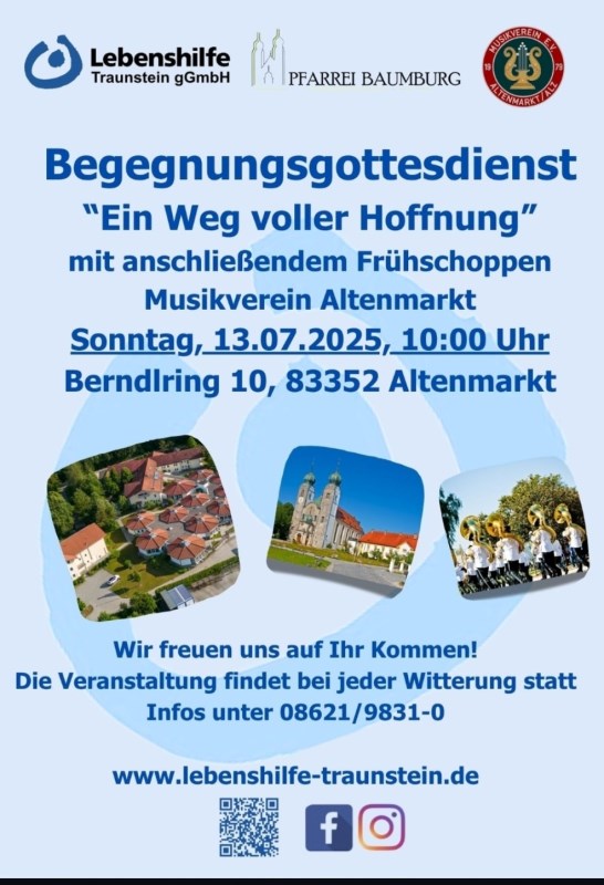 Begegnungsgottesdienst Lebenshilfe