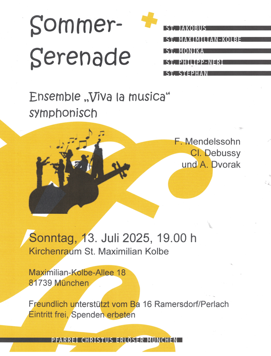 Plakat Sommerserenade Viva la Musica