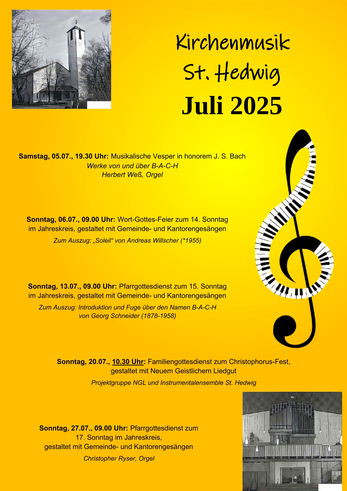 Kirchenmusik Juli 2025