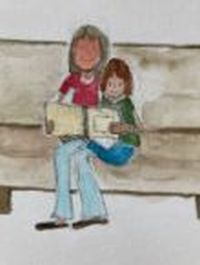Nele und Mama auf Sofa