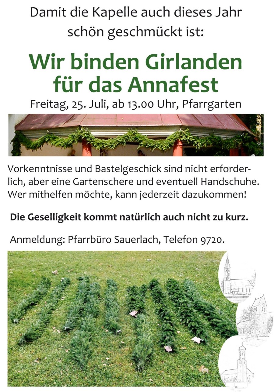 Einladung Girlandenbinden