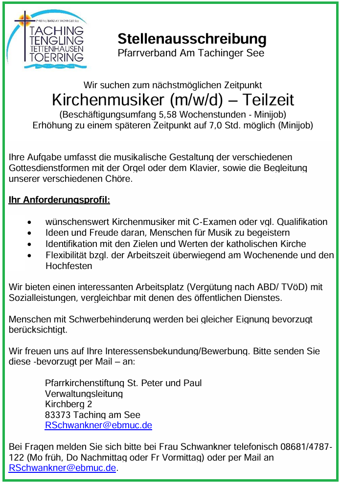 Stellenausschreibung