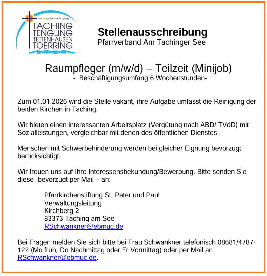Stellenausschreibung