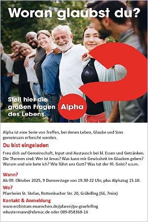 Plakat Woran glaubst Du