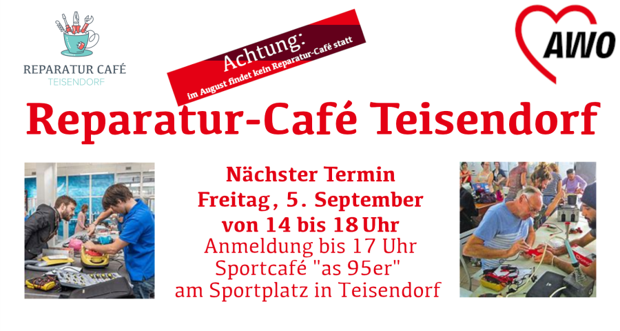 Nächster Termin Reparatur-Café
