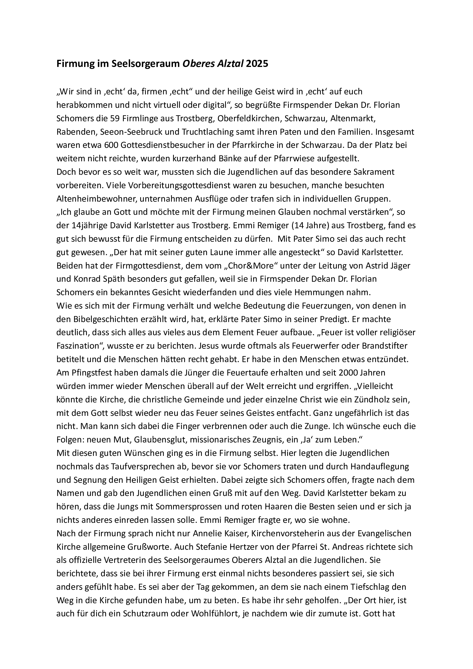 Firmung 2025