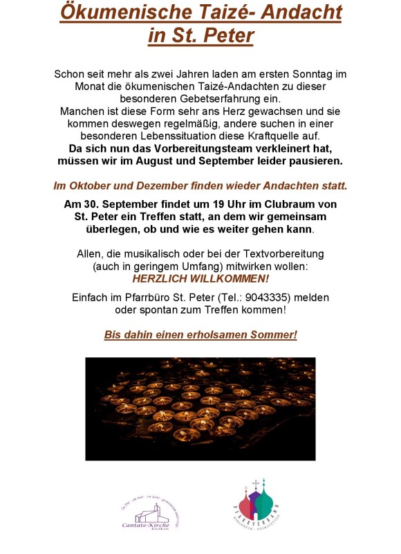Taize_Plakat mit Werbung Juli_2025_neu