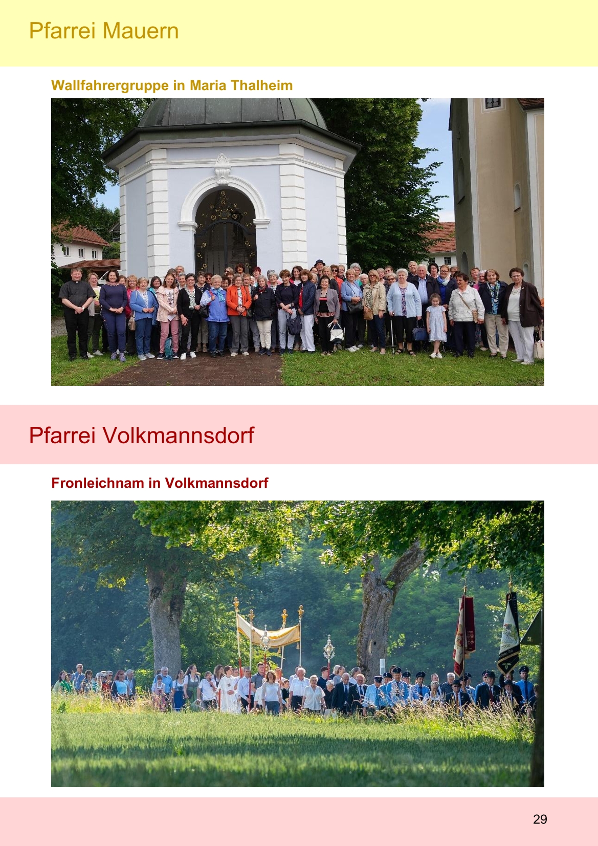 Pfarrblatt für die Pfarrverbände Hörgertshausen-Gammelsdorf und Mauern 14. Juli bis 10. August 2025 Seite 29