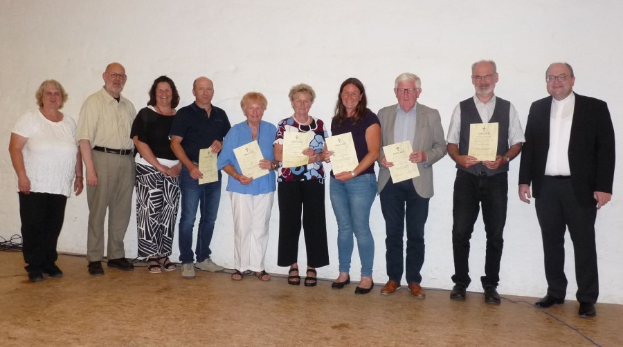 die Geehrten vom Pfarrverband Gars