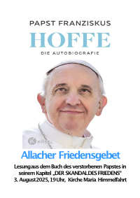 Plakat für Friedensgebet Aug 2025