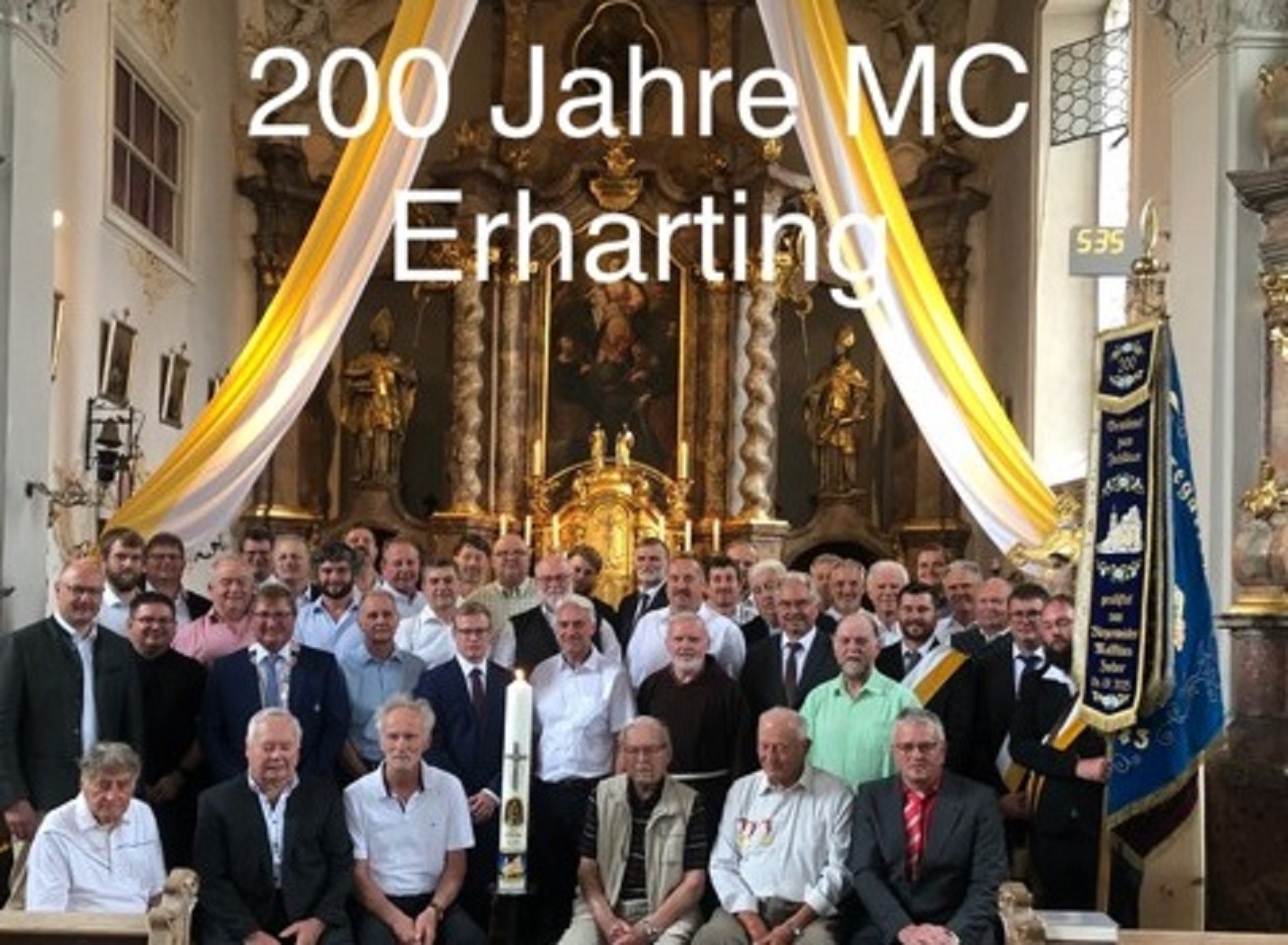 MC Erharting nach dem Festgottesdienst am 6.07.2025