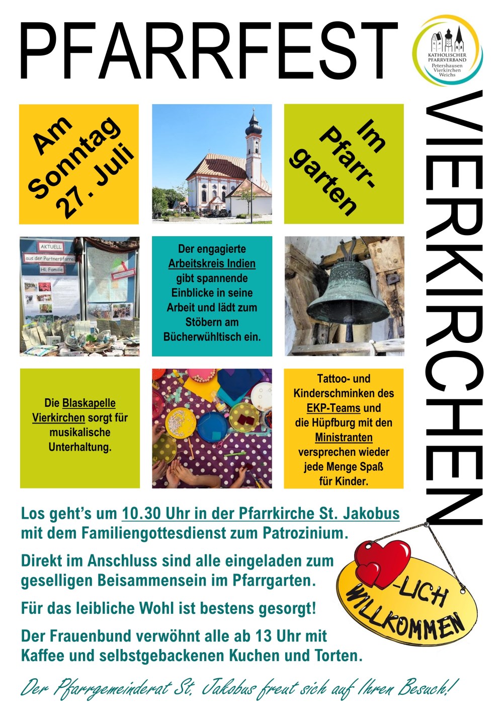 Plakat Pfarrfest Vierkirchen 2025