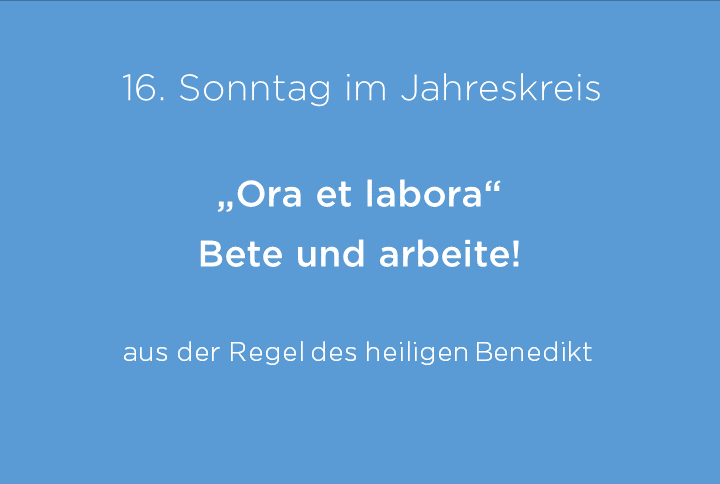 Zitat aus der Benedikt-Regel