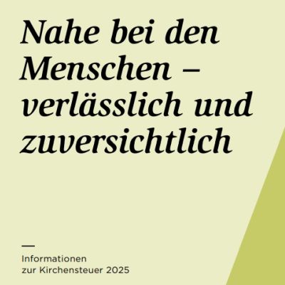 Informationen zur Kirchensteuer 2025 Deckblatt