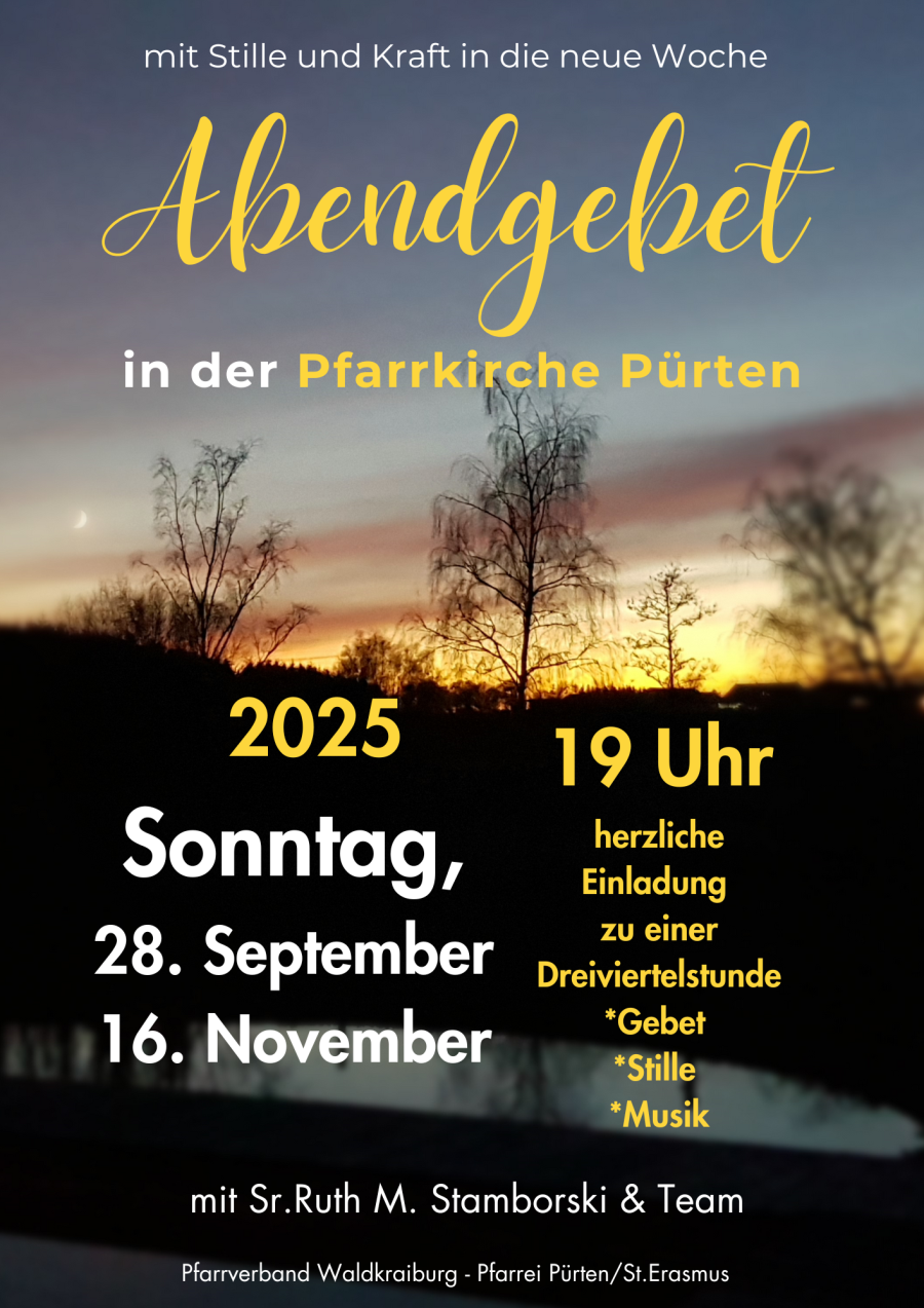 Abendgebet in Pürten