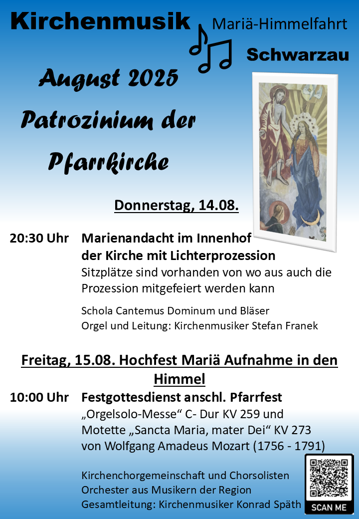 Plakat Patrozinium Kirchenmusik