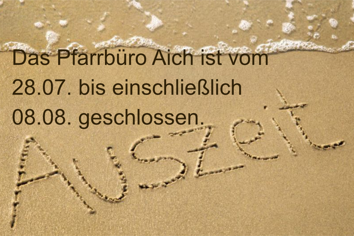 Pfarrbüro Aich Nicht Besetzt