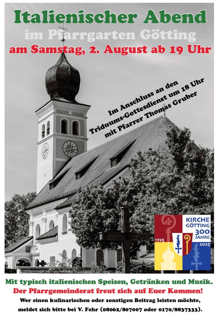 Plakat Italienischer Abend