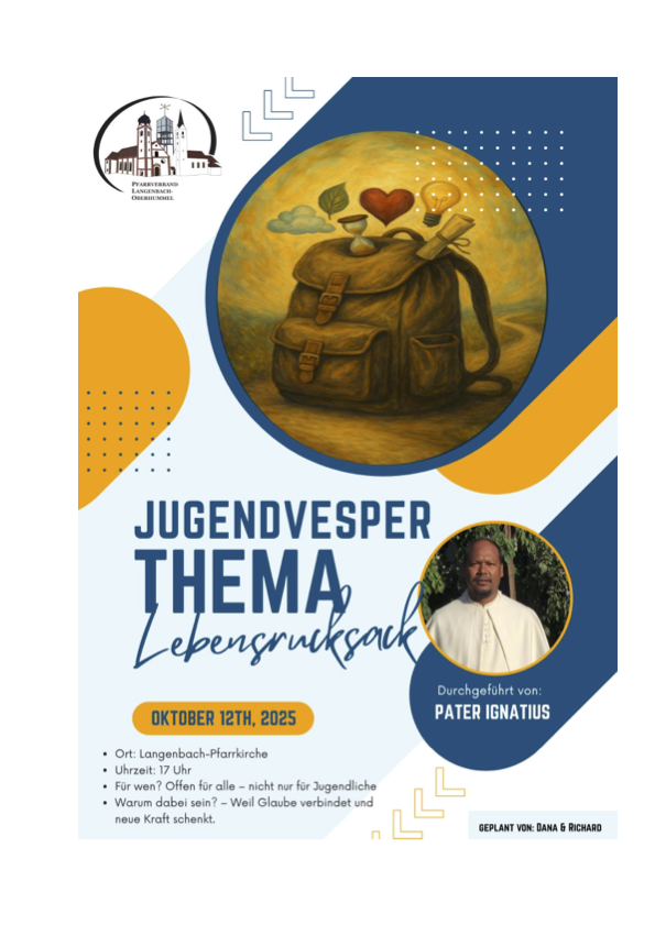 Jugendvesper Flyer