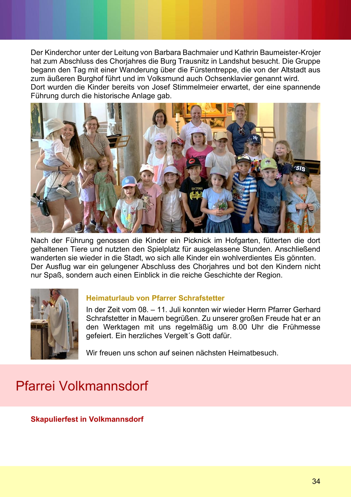 Pfarrblatt für die Pfarrverbände Hörgertshausen-Gammelsdorf und Mauern 11. August bis 05. Oktober 2025 Seite 34