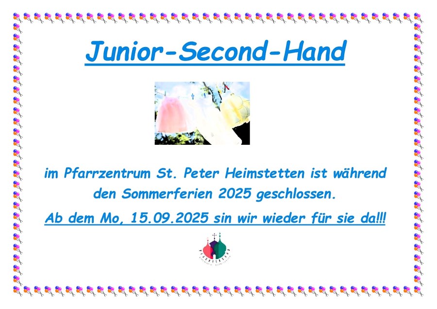 Sommerpause Junioer-Second-Hand_2025_neu