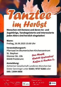 Plakat Tanztee Putzbrunn