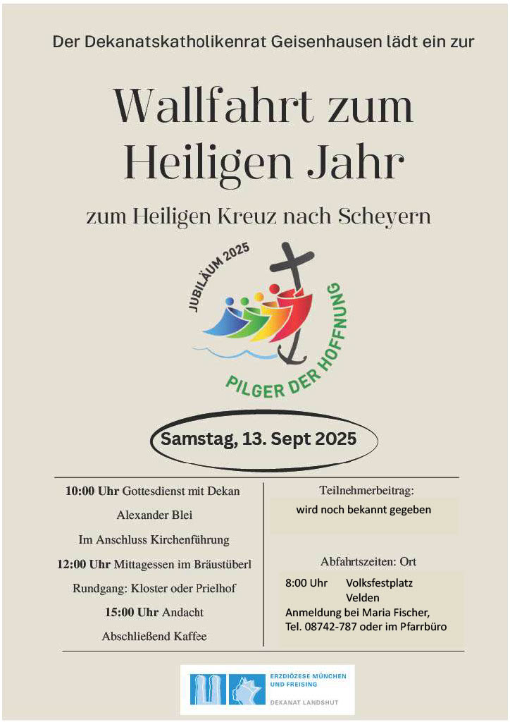 Plakat Dekanatswallfahrt