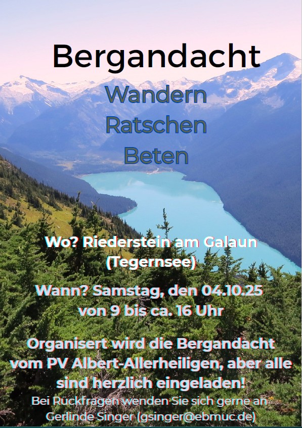Einladung zum Berggottesdienst am 4. Oktober 2025, Seite 1
