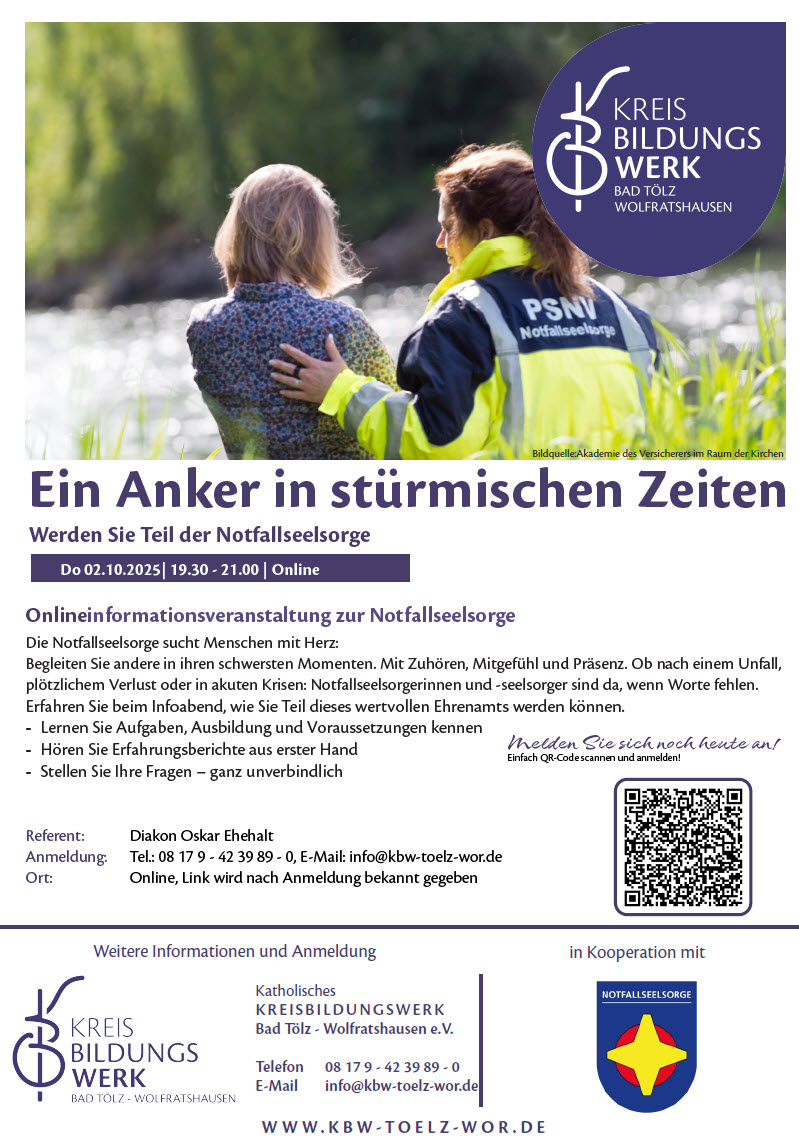 Infoveranstaltung Notfallseelsorge