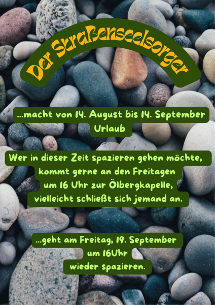 Bild mit Urlaubsmeldung