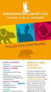Plakat zur Korbinianswallfahrt 2025