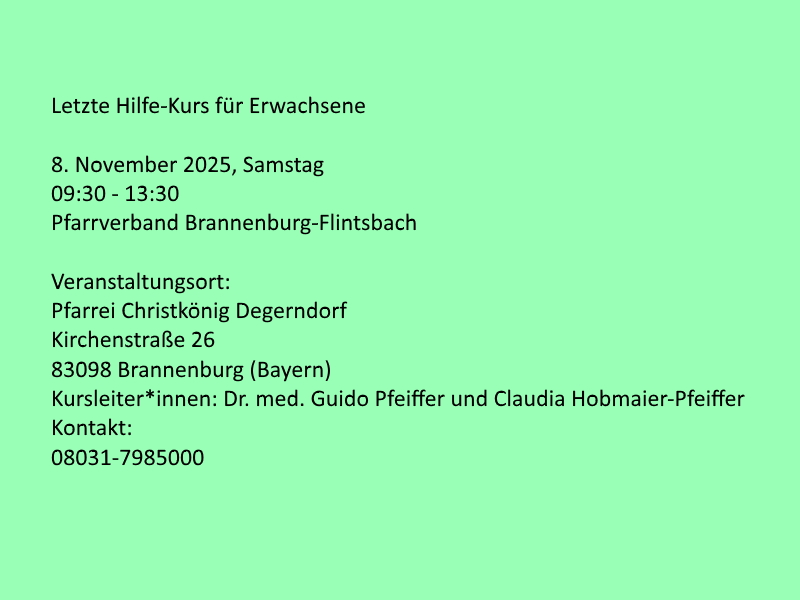 Letzte Hilfe