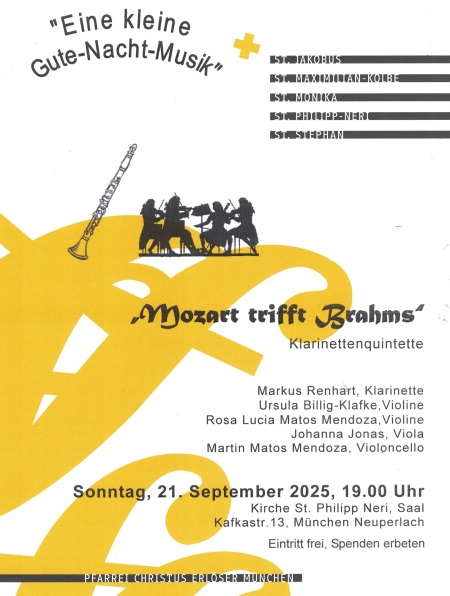 Plakat für Kl. Gute-Nacht-Musik