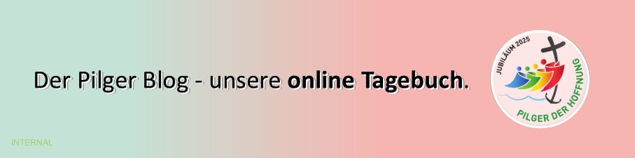 Banner für den Pilger Blog 2025