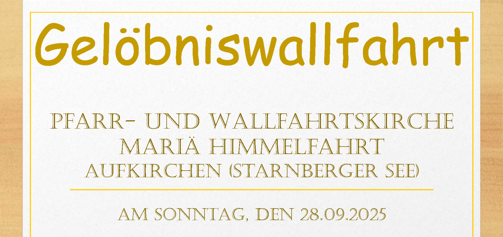 Gelöbniswallfahrt