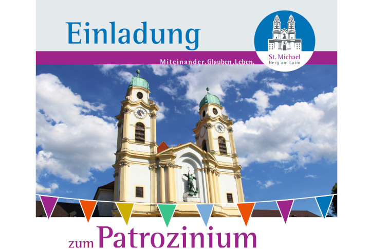 Plakat zum Patrozinium der Pfarrei St. Michael - Berg am Laim