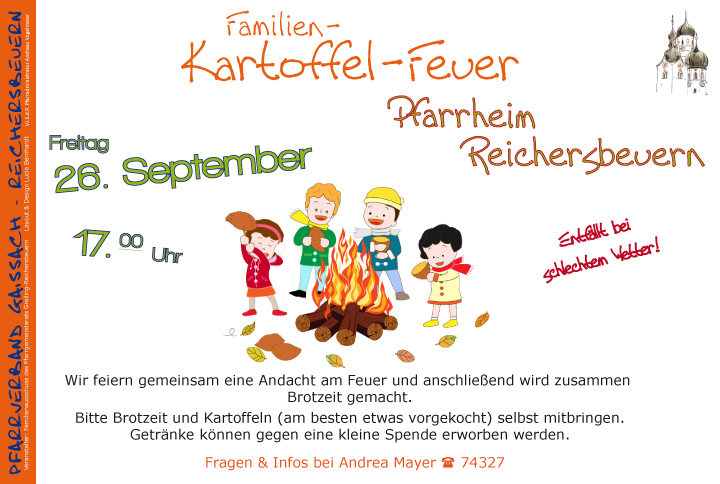 Einladung zum Kartoffelfeuer f. Familien