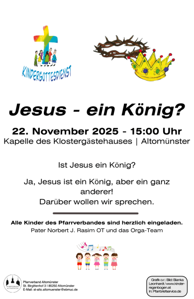Einladung Kindergottesdienst