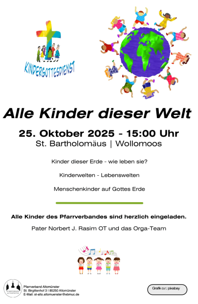 Einladung Kindergottesdienst