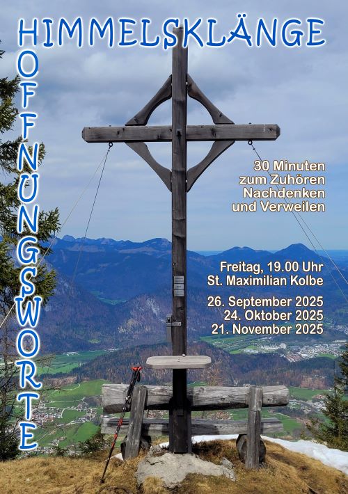 Plakat für "Himmelsklänge", Motiv: SchwoicherKreuz