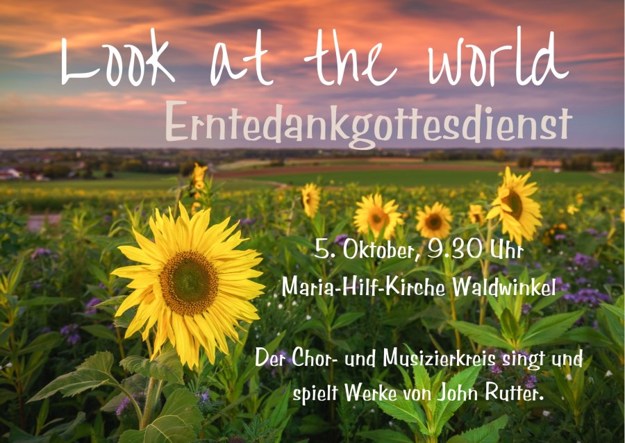 Look at the world_Plakat