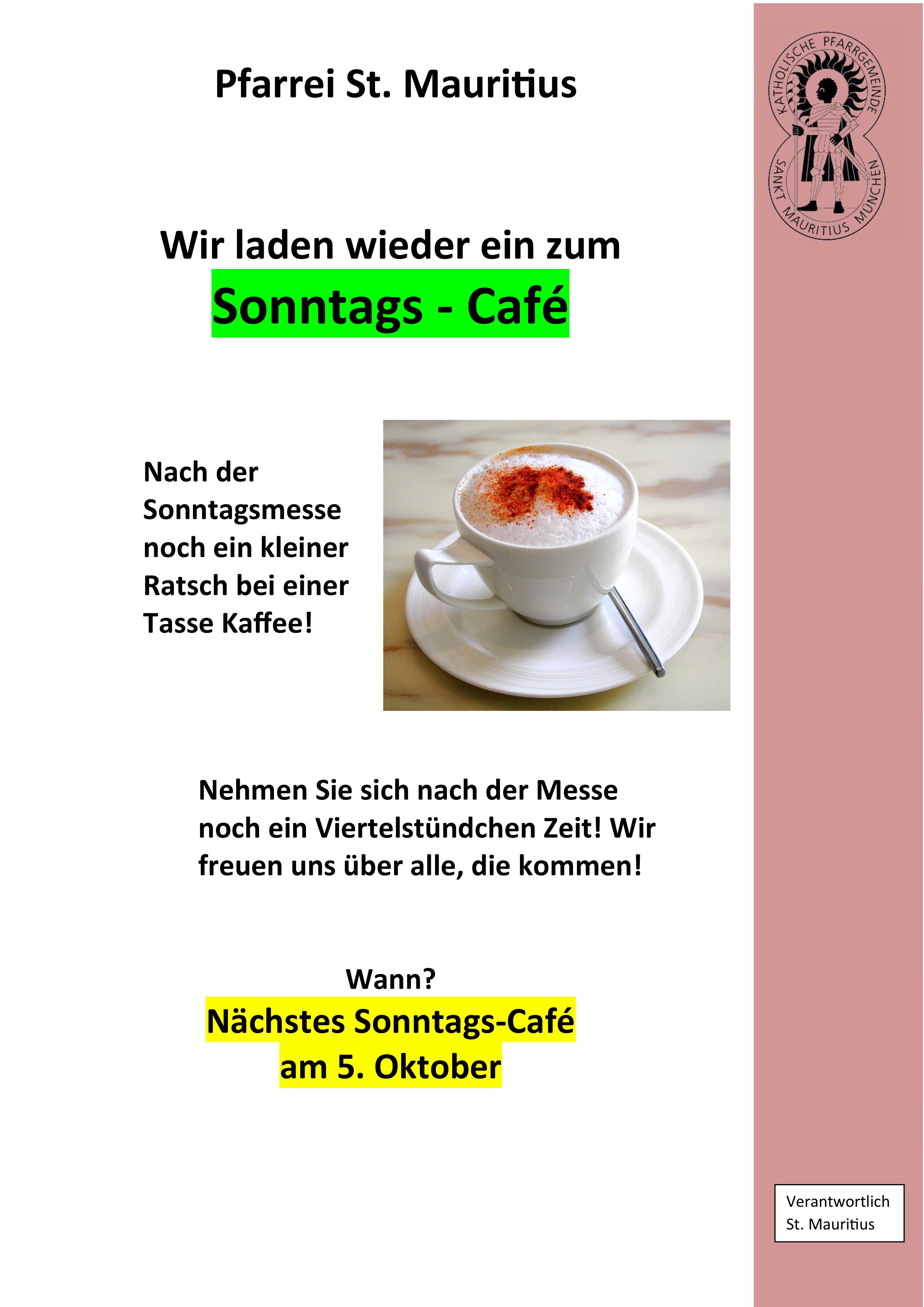 Sonntagscafé 10 25