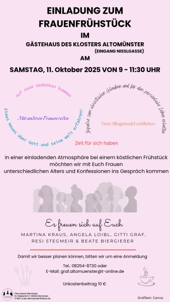 Einladung Frauenfrühstück Oktober 2025