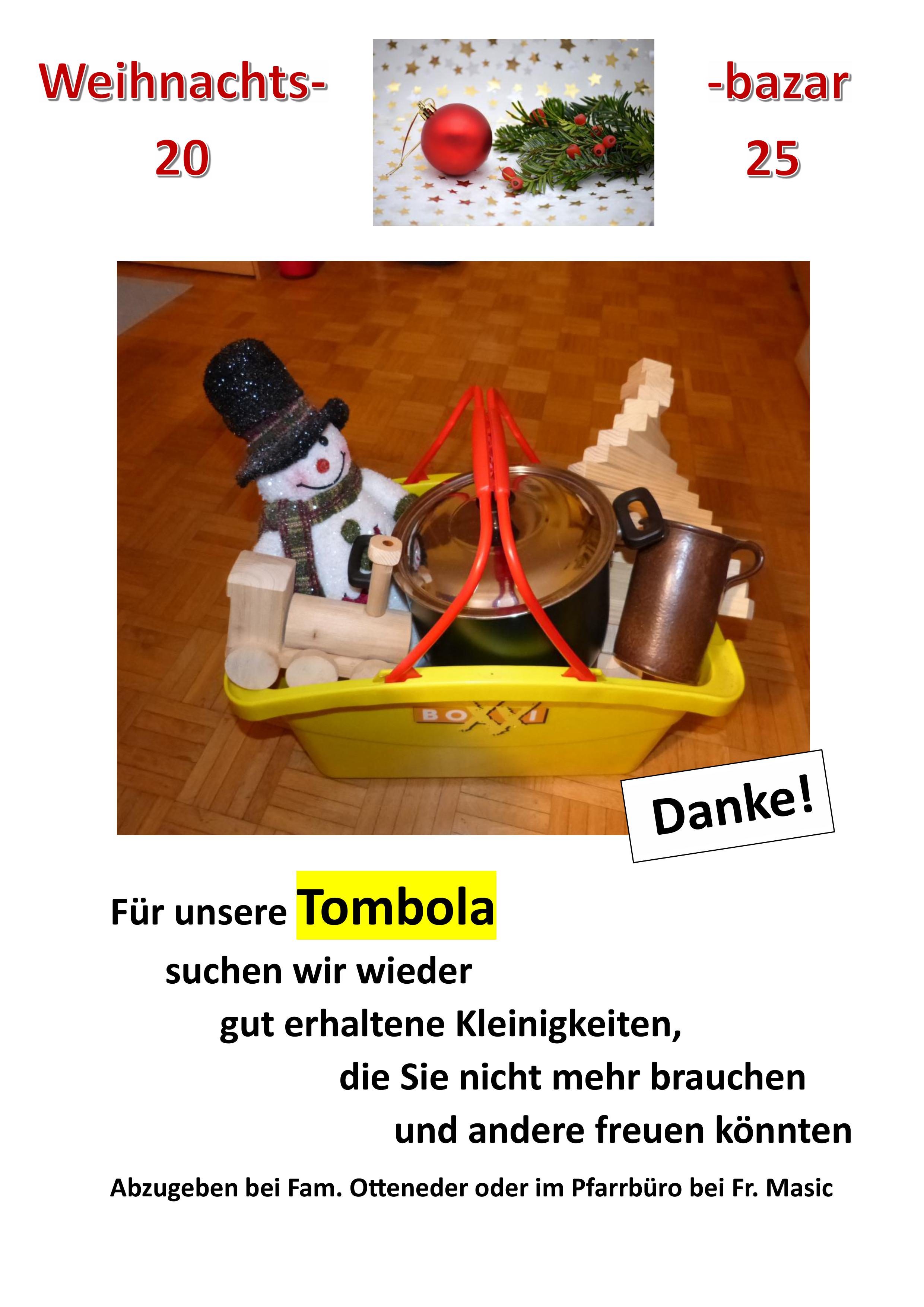 Basar-Spenden erbeten - bitte melden