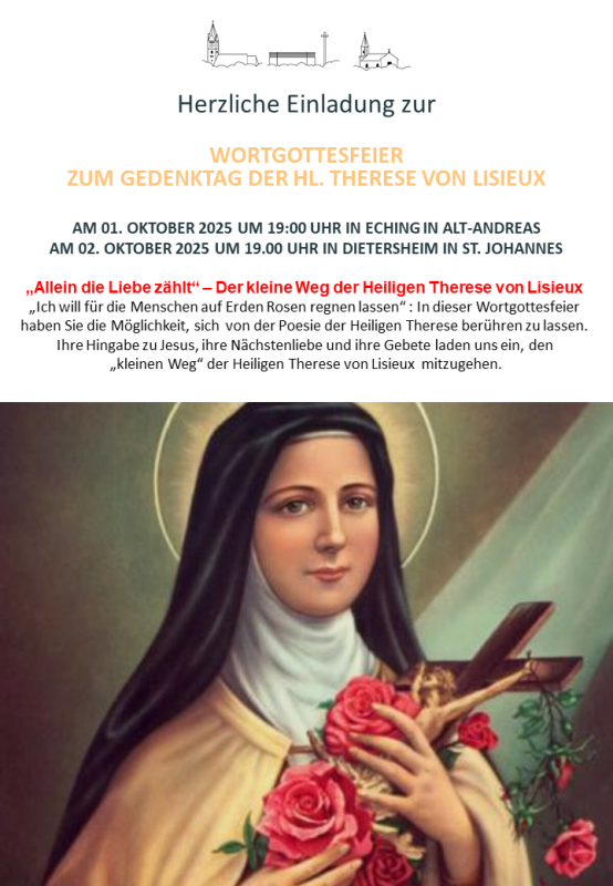 Plakat Helige Therese von Lisieux