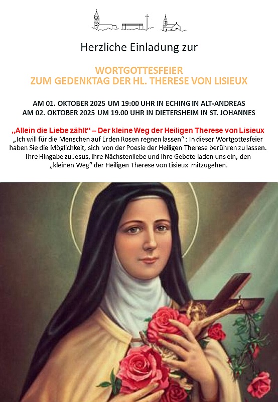 Plakat Helige Therese von Lisieux