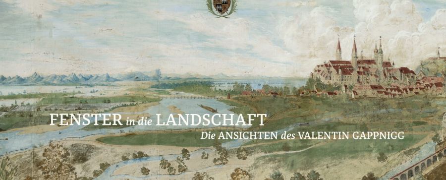 Plakat zur Ausstellung "Fenster in die Landschaft - Die Ansichten des Valentin Gappnigg"