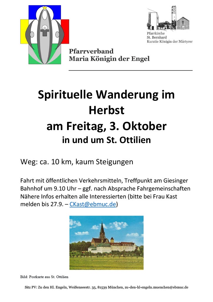 Spirituelle Wanderung des Pfarrverbandes mit Frau Kast