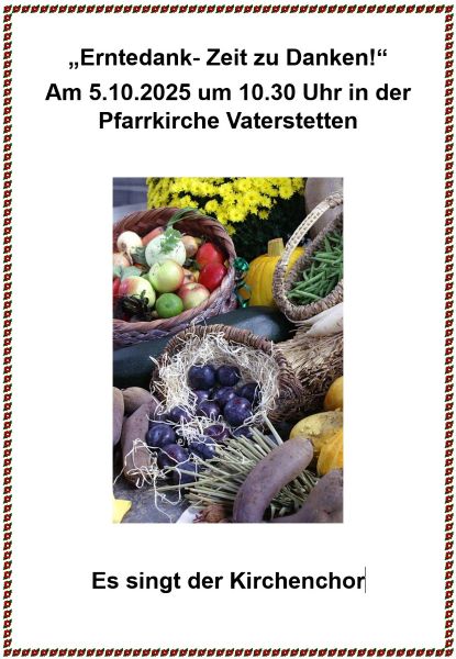 Erntedank Vaterstetten